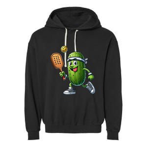 Funny Pickleball Player Paddleball Lover Garment-Dyed Fleece Hoodie