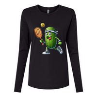 Funny Pickleball Player Paddleball Lover Womens Cotton Relaxed Long Sleeve T-Shirt