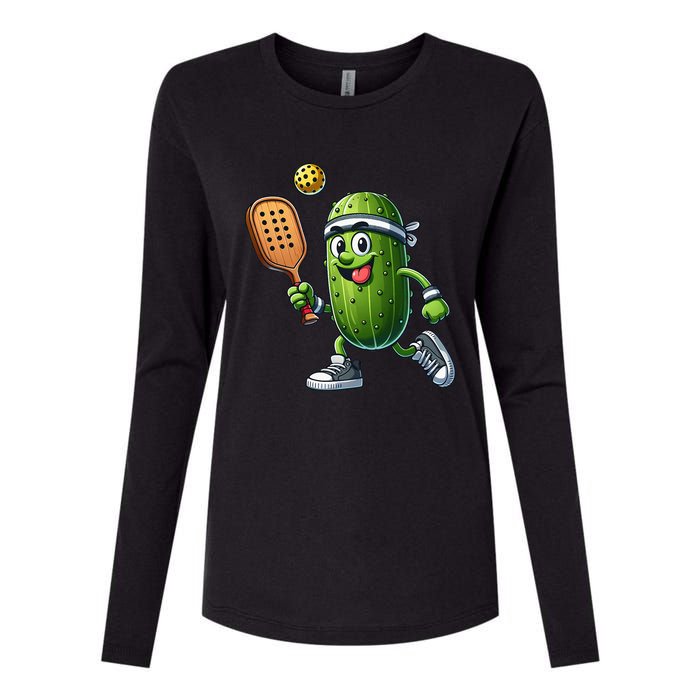 Funny Pickleball Player Paddleball Lover Womens Cotton Relaxed Long Sleeve T-Shirt