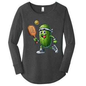 Funny Pickleball Player Paddleball Lover Women's Perfect Tri Tunic Long Sleeve Shirt