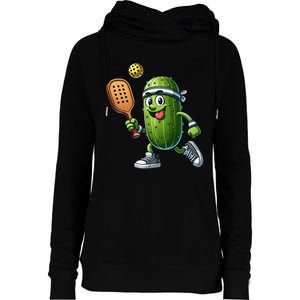 Funny Pickleball Player Paddleball Lover Womens Funnel Neck Pullover Hood