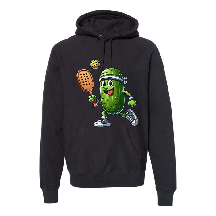 Funny Pickleball Player Paddleball Lover Premium Hoodie