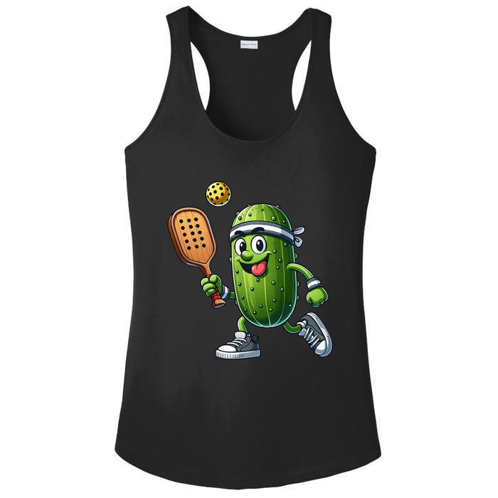 Funny Pickleball Player Paddleball Lover Ladies PosiCharge Competitor Racerback Tank