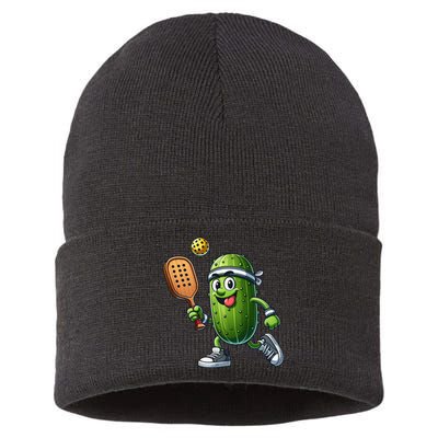 Funny Pickleball Player Paddleball Lover Sustainable Knit Beanie