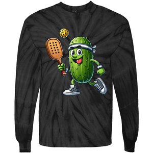 Funny Pickleball Player Paddleball Lover Tie-Dye Long Sleeve Shirt