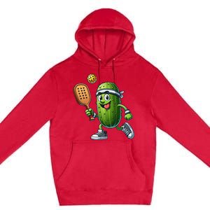 Funny Pickleball Player Paddleball Lover Premium Pullover Hoodie