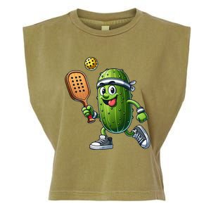 Funny Pickleball Player Paddleball Lover Garment-Dyed Women's Muscle Tee