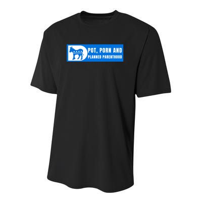 Funny Pot Porn Planned Parenthood Youth Performance Sprint T-Shirt