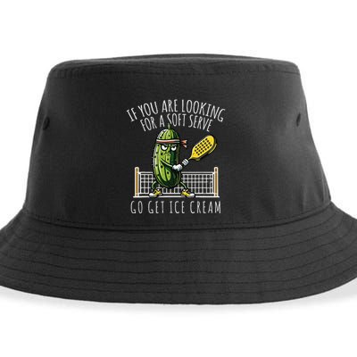 Funny Pickleball Player Paddleball Lover Gift Sustainable Bucket Hat