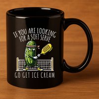 Funny Pickleball Player Paddleball Lover Gift 11oz C Handle Ceramic Mug