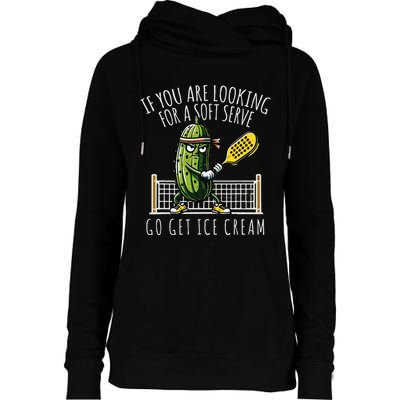 Funny Pickleball Player Paddleball Lover Gift Womens Funnel Neck Pullover Hood
