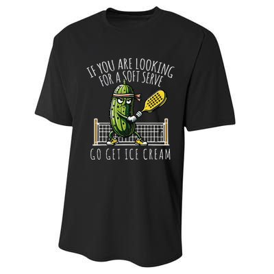 Funny Pickleball Player Paddleball Lover Gift Performance Sprint T-Shirt