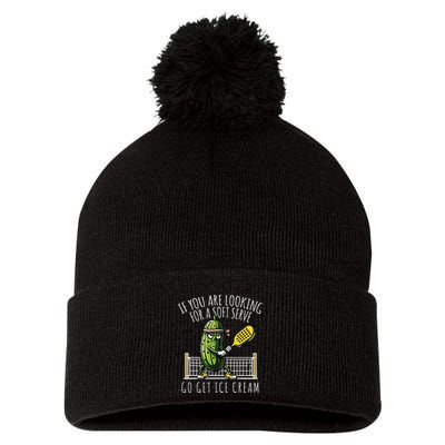 Funny Pickleball Player Paddleball Lover Gift Pom Pom 12in Knit Beanie