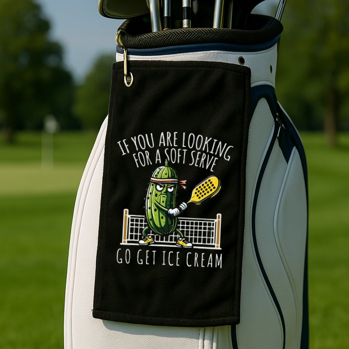 Funny Pickleball Player Paddleball Lover Gift Golf Towel