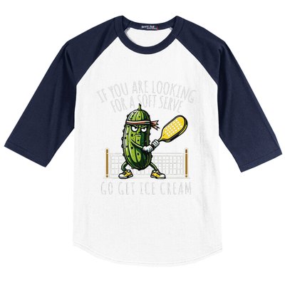 Funny Pickleball Player Paddleball Lover Gift Baseball Sleeve Shirt