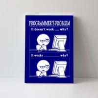 Funny Programmers Problem Fun Developer Gift Canvas