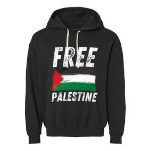 Free Palestine Palestine Flag Free Gaza Arabic Liberators Garment-Dyed Fleece Hoodie