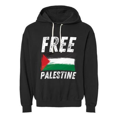 Free Palestine Palestine Flag Free Gaza Arabic Liberators Garment-Dyed Fleece Hoodie