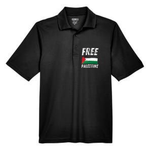 Free Palestine Palestine Flag Free Gaza Arabic Liberators Men's Origin Performance Pique Polo