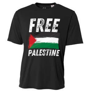 Free Palestine Palestine Flag Free Gaza Arabic Liberators Cooling Performance Crew T-Shirt