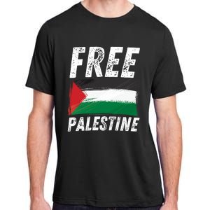 Free Palestine Palestine Flag Free Gaza Arabic Liberators Adult ChromaSoft Performance T-Shirt