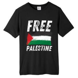 Free Palestine Palestine Flag Free Gaza Arabic Liberators Tall Fusion ChromaSoft Performance T-Shirt