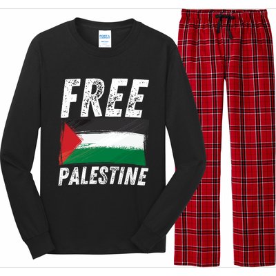 Free Palestine Palestine Flag Free Gaza Arabic Liberators Long Sleeve Pajama Set