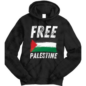 Free Palestine Palestine Flag Free Gaza Arabic Liberators Tie Dye Hoodie