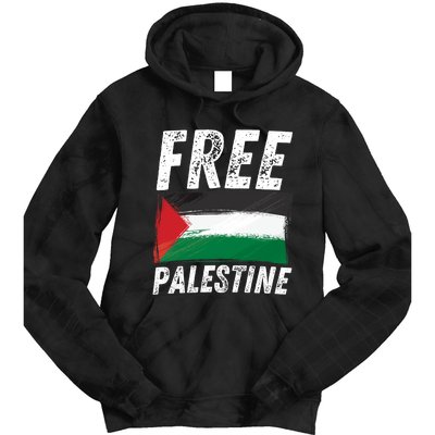 Free Palestine Palestine Flag Free Gaza Arabic Liberators Tie Dye Hoodie