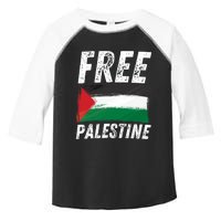 Free Palestine Palestine Flag Free Gaza Arabic Liberators Toddler Fine Jersey T-Shirt