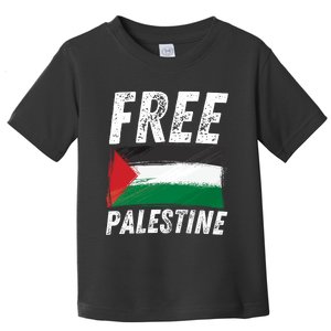 Free Palestine Palestine Flag Free Gaza Arabic Liberators Toddler T-Shirt