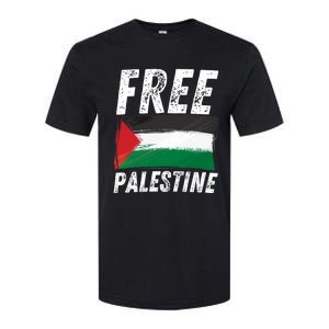 Free Palestine Palestine Flag Free Gaza Arabic Liberators Softstyle CVC T-Shirt