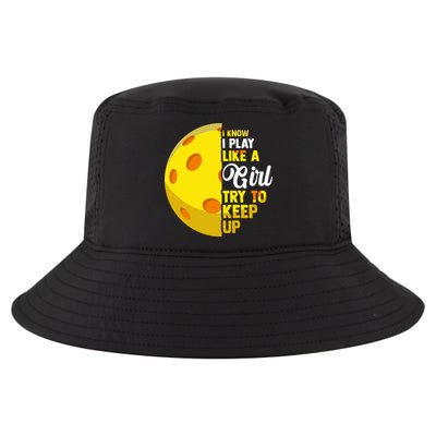 Funny Pickleball Player Girl Pickleball Gift Cool Comfort Performance Bucket Hat
