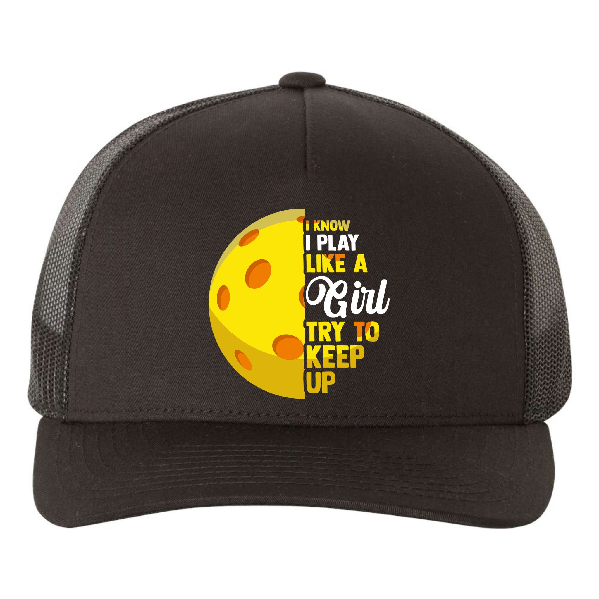 Funny Pickleball Player Girl Pickleball Gift Yupoong Adult 5-Panel Trucker Hat