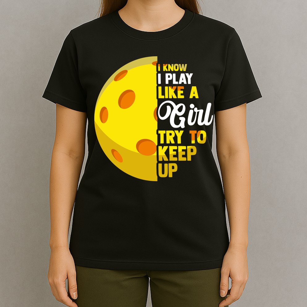 Funny Pickleball Player Girl Pickleball Gift T-Shirt
