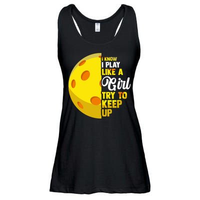 Funny Pickleball Player Girl Pickleball Gift Ladies Essential Flowy Tank