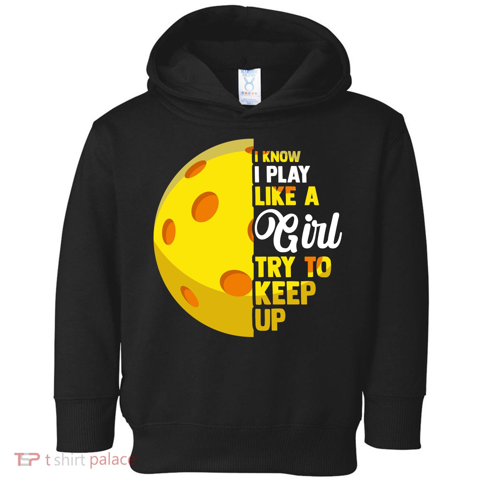 Funny Pickleball Player Girl Pickleball Gift Toddler Hoodie