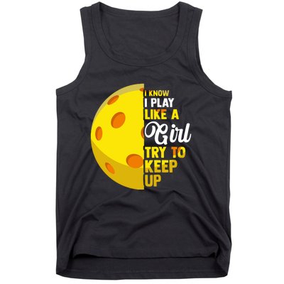 Funny Pickleball Player Girl Pickleball Gift Tank Top