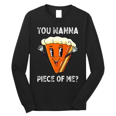 Funny Pumpkin Pie Thanksgiving Foodie Gift Long Sleeve Shirt
