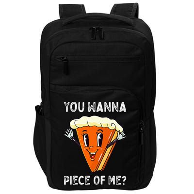Funny Pumpkin Pie Thanksgiving Foodie Gift Impact Tech Backpack