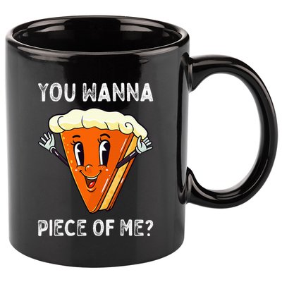 Funny Pumpkin Pie Thanksgiving Foodie Gift 11oz C Handle Ceramic Mug