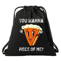 Funny Pumpkin Pie Thanksgiving Foodie Gift Drawstring Bag