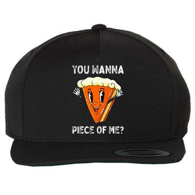 Funny Pumpkin Pie Thanksgiving Foodie Gift Wool Snapback Cap