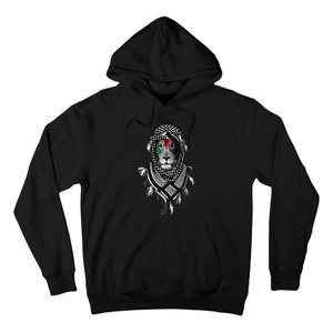 Free Palestine Palestinian Lion Hoodie