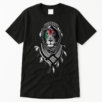Free Palestine Palestinian Lion Tall T-Shirt