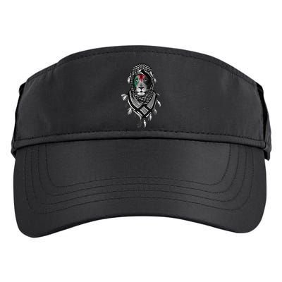 Free Palestine Palestinian Lion Adult Drive Performance Visor