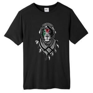 Free Palestine Palestinian Lion Tall Fusion ChromaSoft Performance T-Shirt