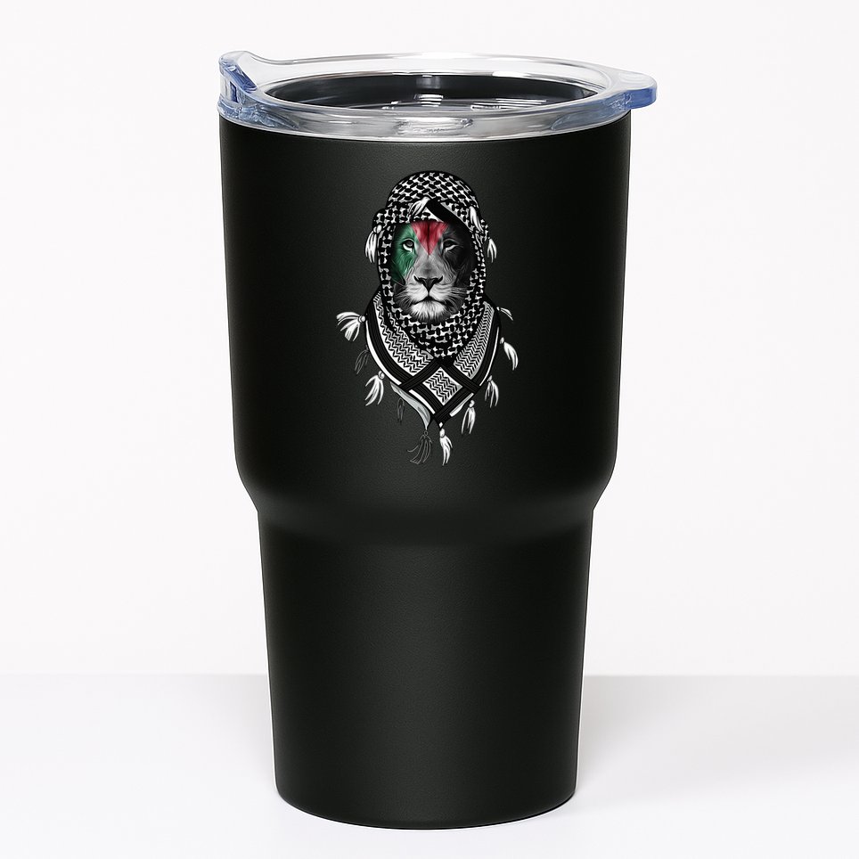 Free Palestine Palestinian Lion Tumbler