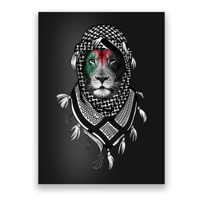 Free Palestine Palestinian Lion Poster