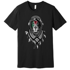 Free Palestine Palestinian Lion Premium T-Shirt